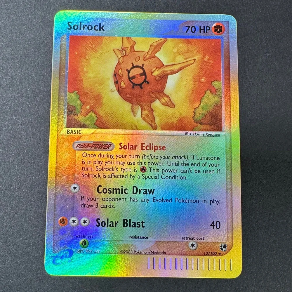 Pokemon TCG Solrock 13/100 Rare Reverse Holo EX Sandstorm NM